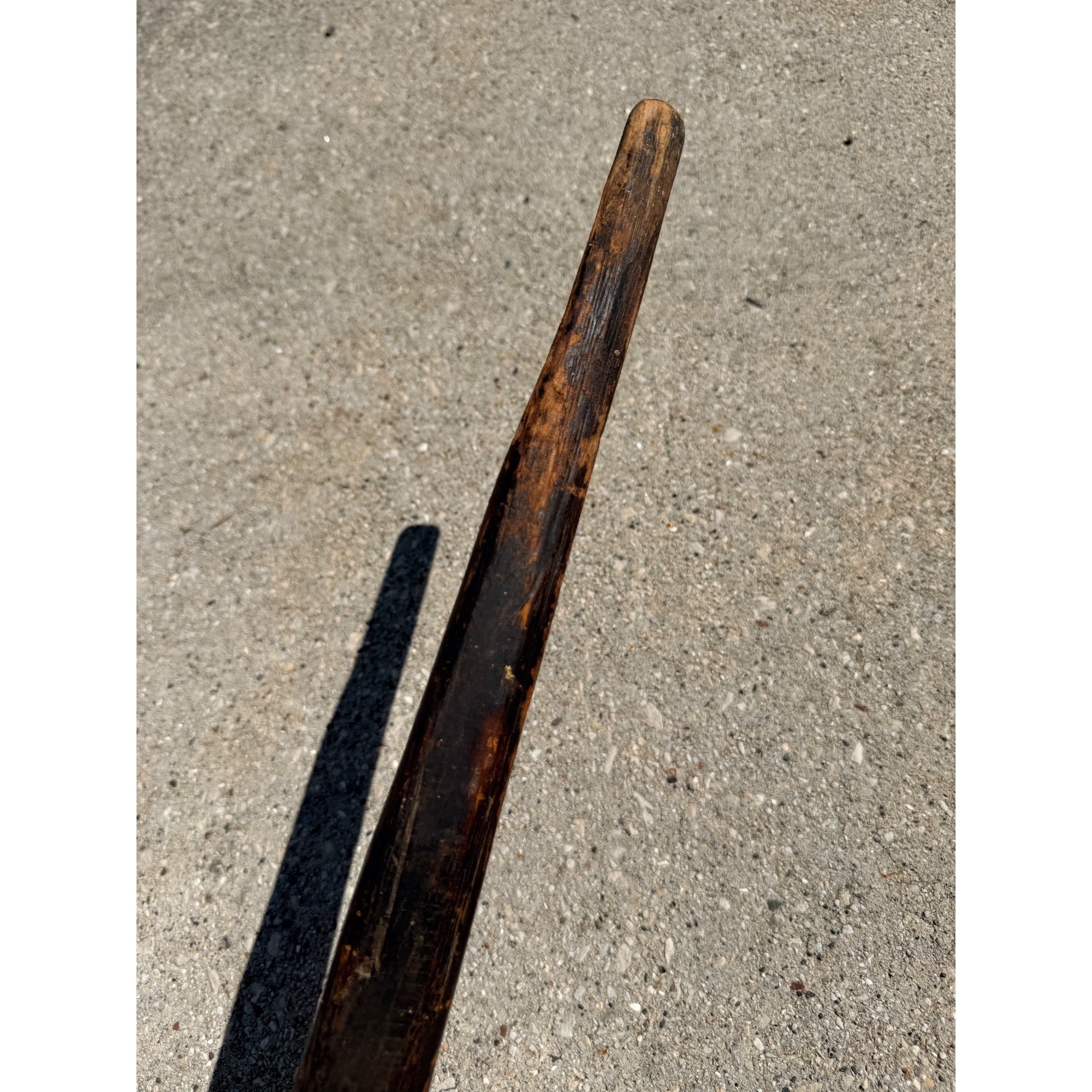 Antique Primitive 19th c. Washing Stick Fork Laundry Paddle 40" AAFA Farmhouse