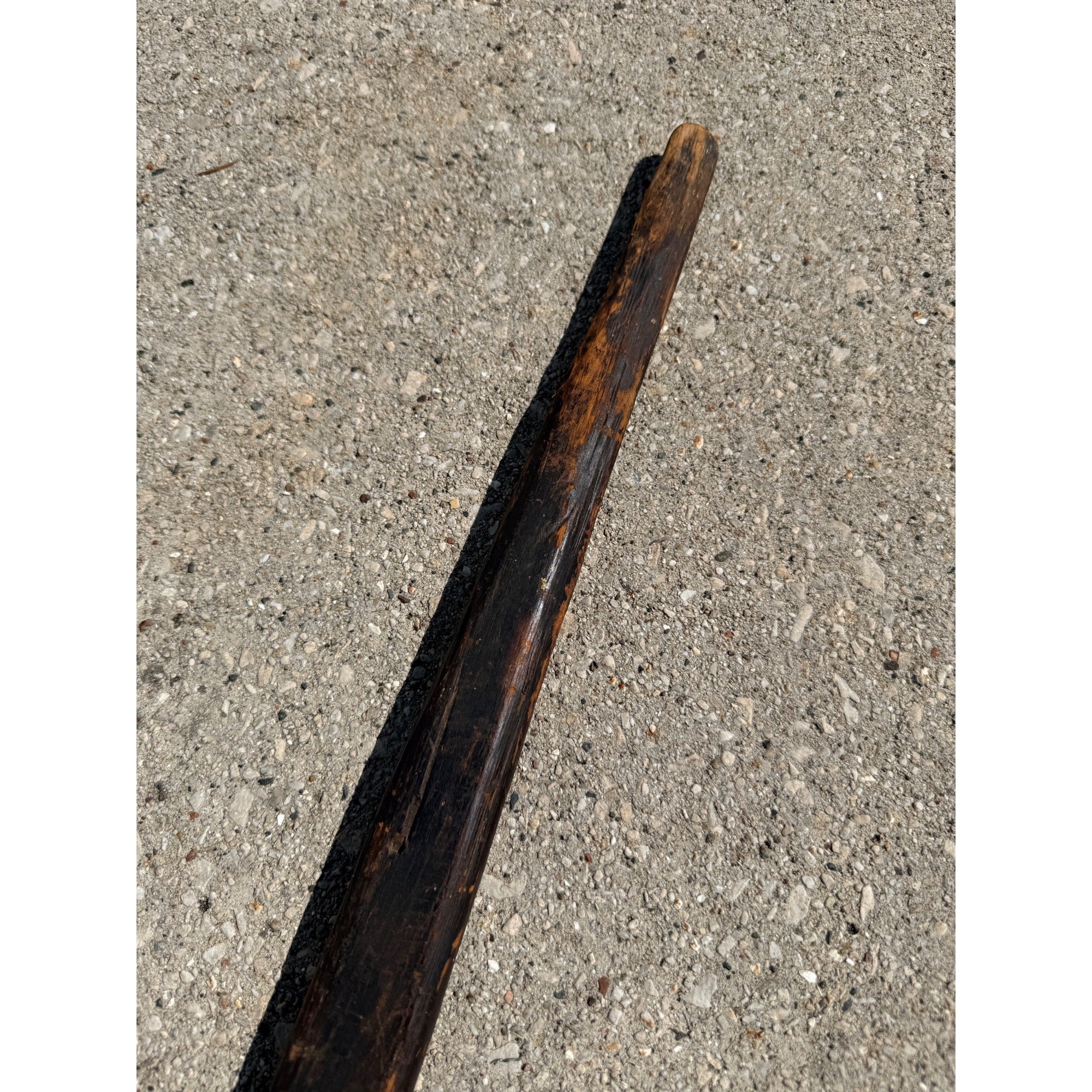 Antique Primitive 19th c. Washing Stick Fork Laundry Paddle 40" AAFA Farmhouse