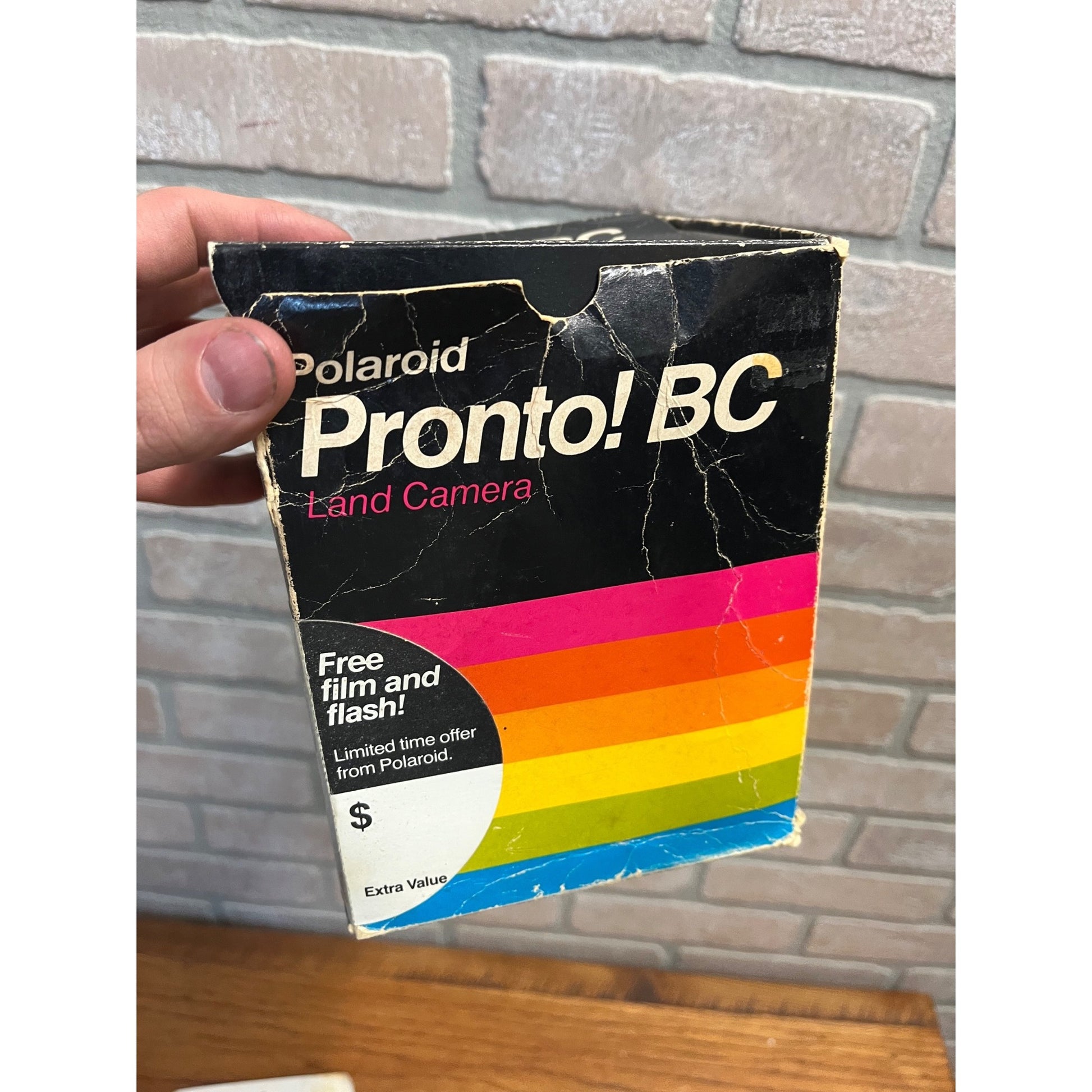 Vintage Polaroid Pronto! BC Land Camera w/ Original Box & Extras