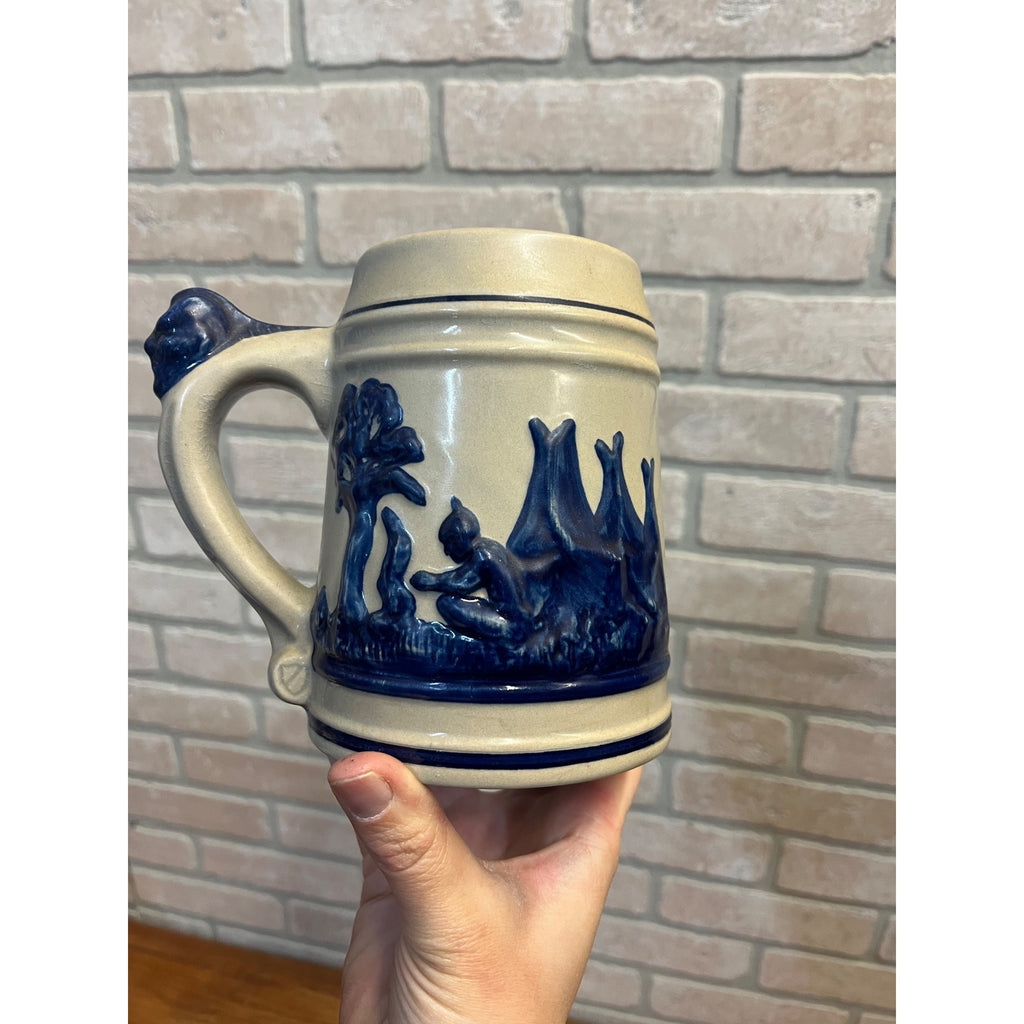 Vintage 1987 Western Stoneware Sleepy Eye Flour Minnesota Mug Stein 5.5"