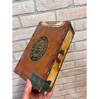 Vintage Webster Cigar Wooden Box Cadillac Michigan Advertising Kurman Milwaukee