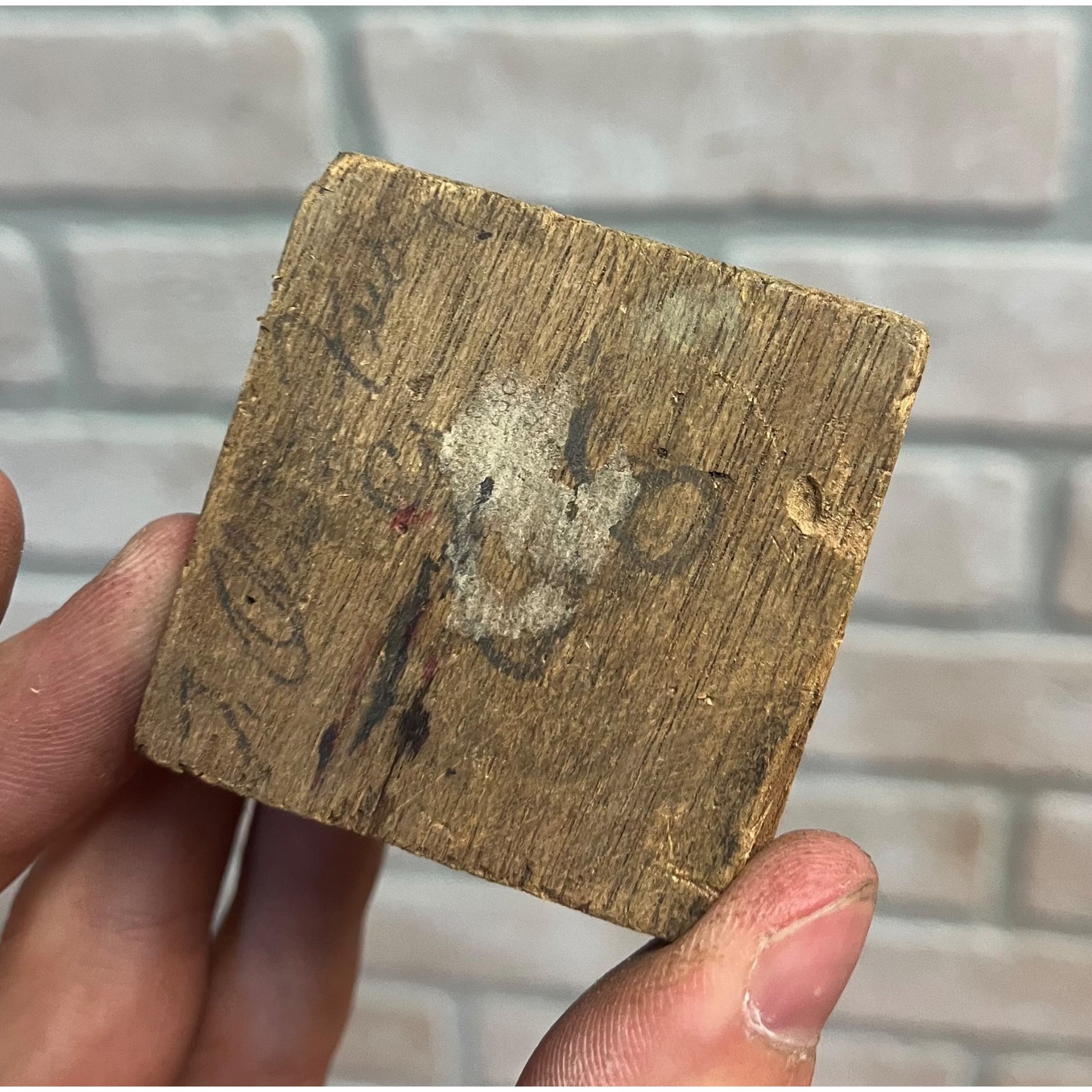 Vintage Letterpress Printing Block Old King Coal Advertising Copper