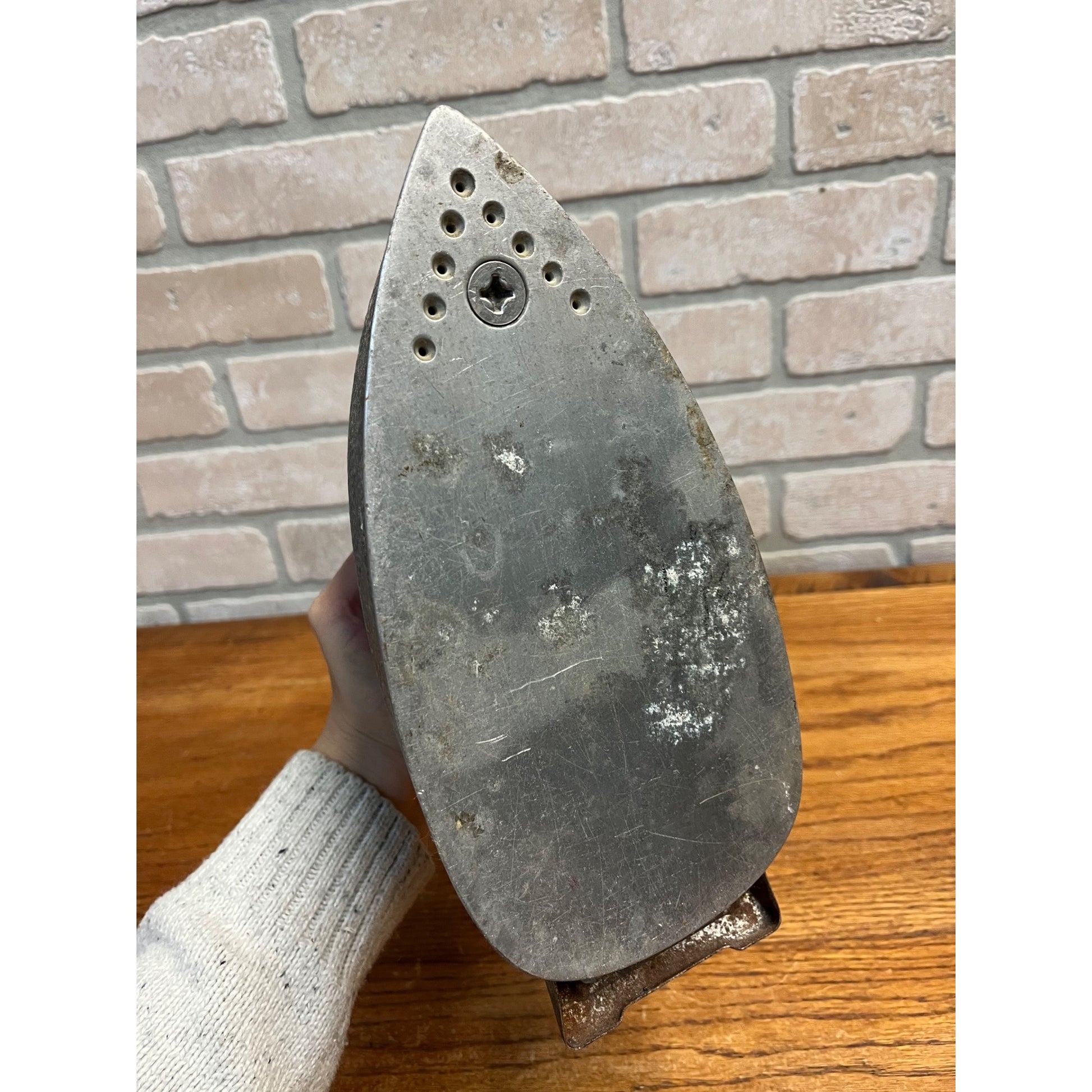 Vintage 1950s Steam-O-Matic B-300 Steam Iron Waverly Tool Co. Art Deco Design