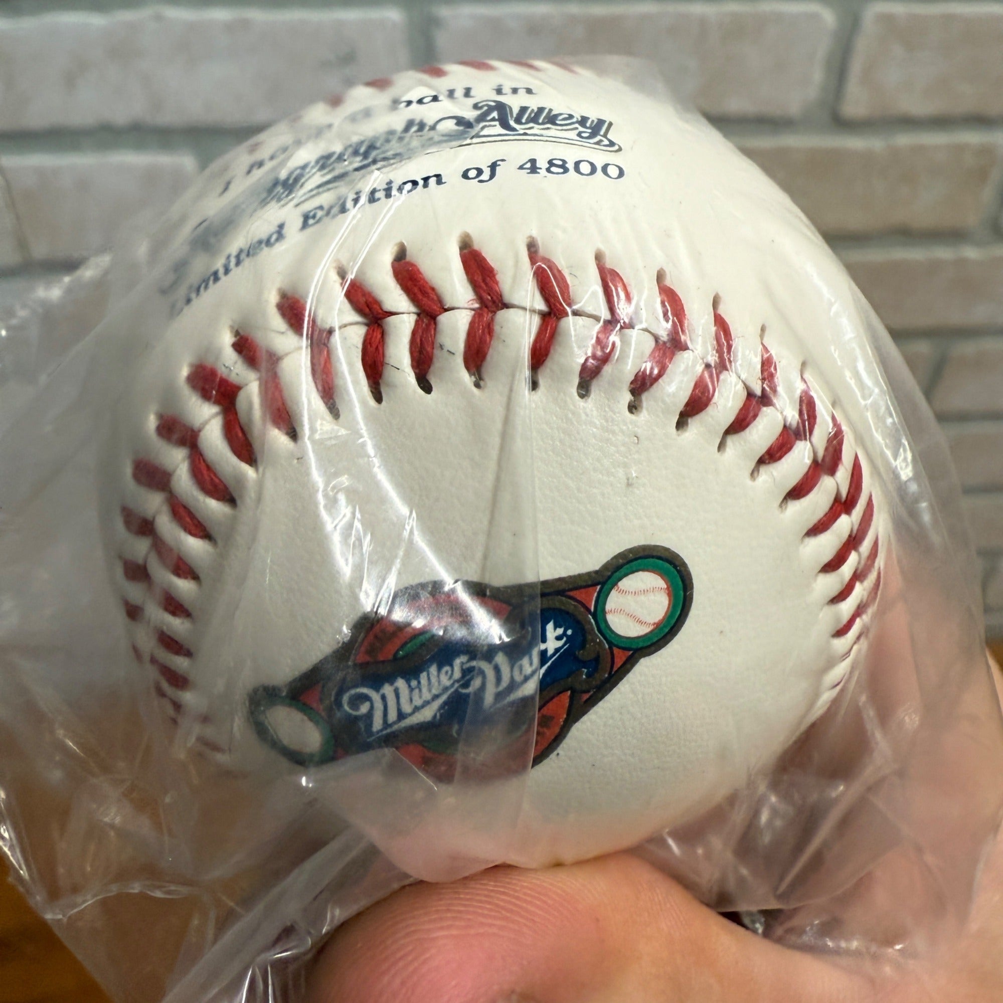RARE Milwaukee Brewers 2001 Inaugural Season Miller Park Autograph Alley Ball