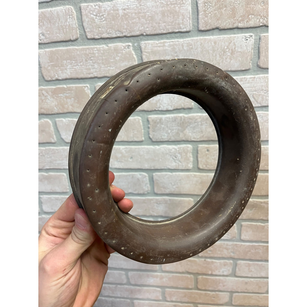 Vintage Brass Sprinkler Circle "Green Spot" Antique Old 8" Garden Hose