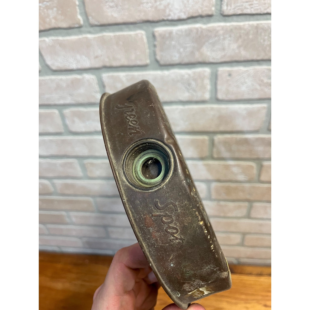 Vintage Brass Sprinkler Circle "Green Spot" Antique Old 8" Garden Hose
