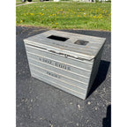 Vintage Metal Egg Tin 6 Dozen Eggs Carrier Mailing Shipping Crate farm farming