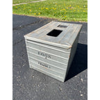 Vintage Metal Egg Tin 6 Dozen Eggs Carrier Mailing Shipping Crate farm farming