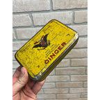 Old Imperial Brand Crystallized Ginger tin can with hinged lid