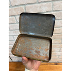 Old Imperial Brand Crystallized Ginger tin can with hinged lid