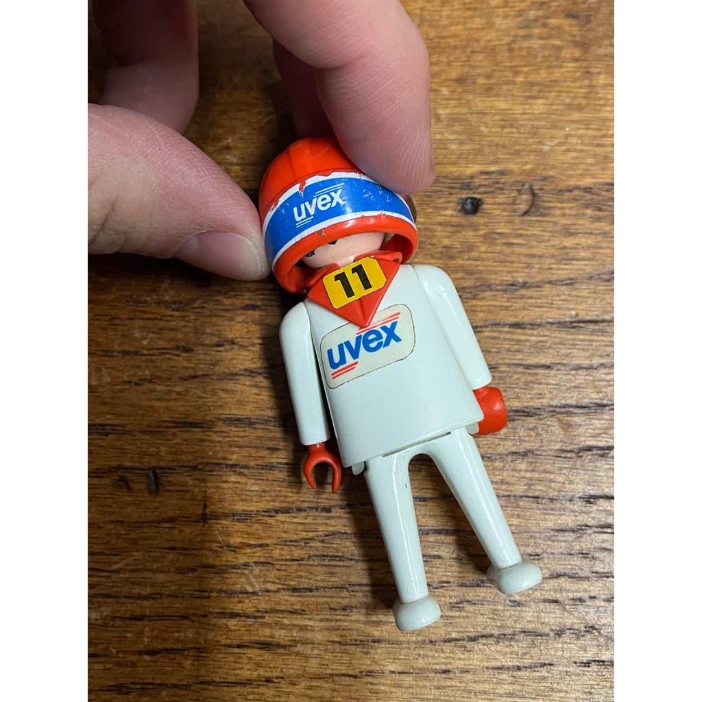 Playmobil Vintage 1988 Geobra Motorcycle Dirtbike Racer w/ Rider Figure