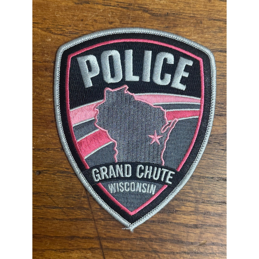 Town of Grand Chute Police Department Patch WI / Wisconsin Sheriff Pink