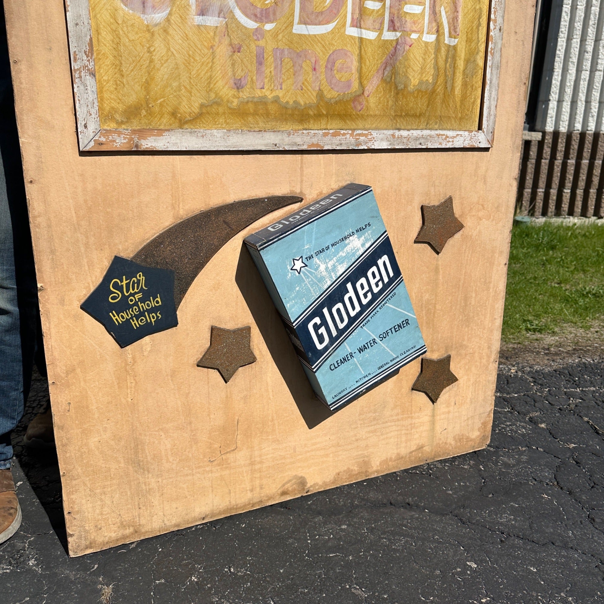 Vintage Glodeen Hardware Store Sign Wash Laundry Room Advertising 36" x 48"