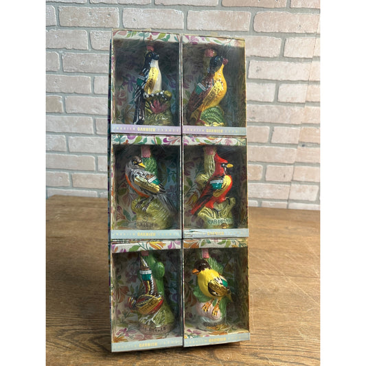 Vintage 1970s Garnier France Birds Mini Gift Box (6) Finch Robin ++