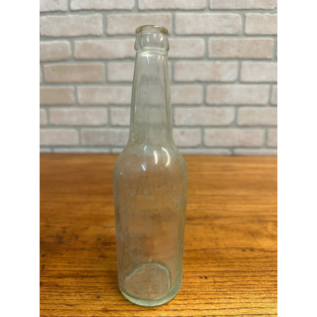Vintage E. Porter Brewing Co. Joliet Beer Bottle Clear Aqua Embossed ILL Illinois