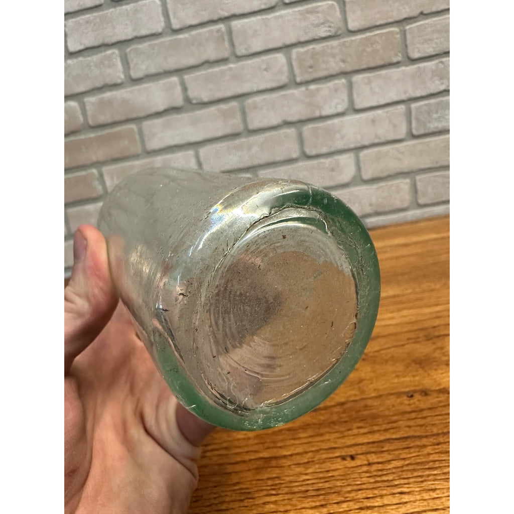 Vintage E. Porter Brewing Co. Joliet Beer Bottle Clear Aqua Embossed ILL Illinois