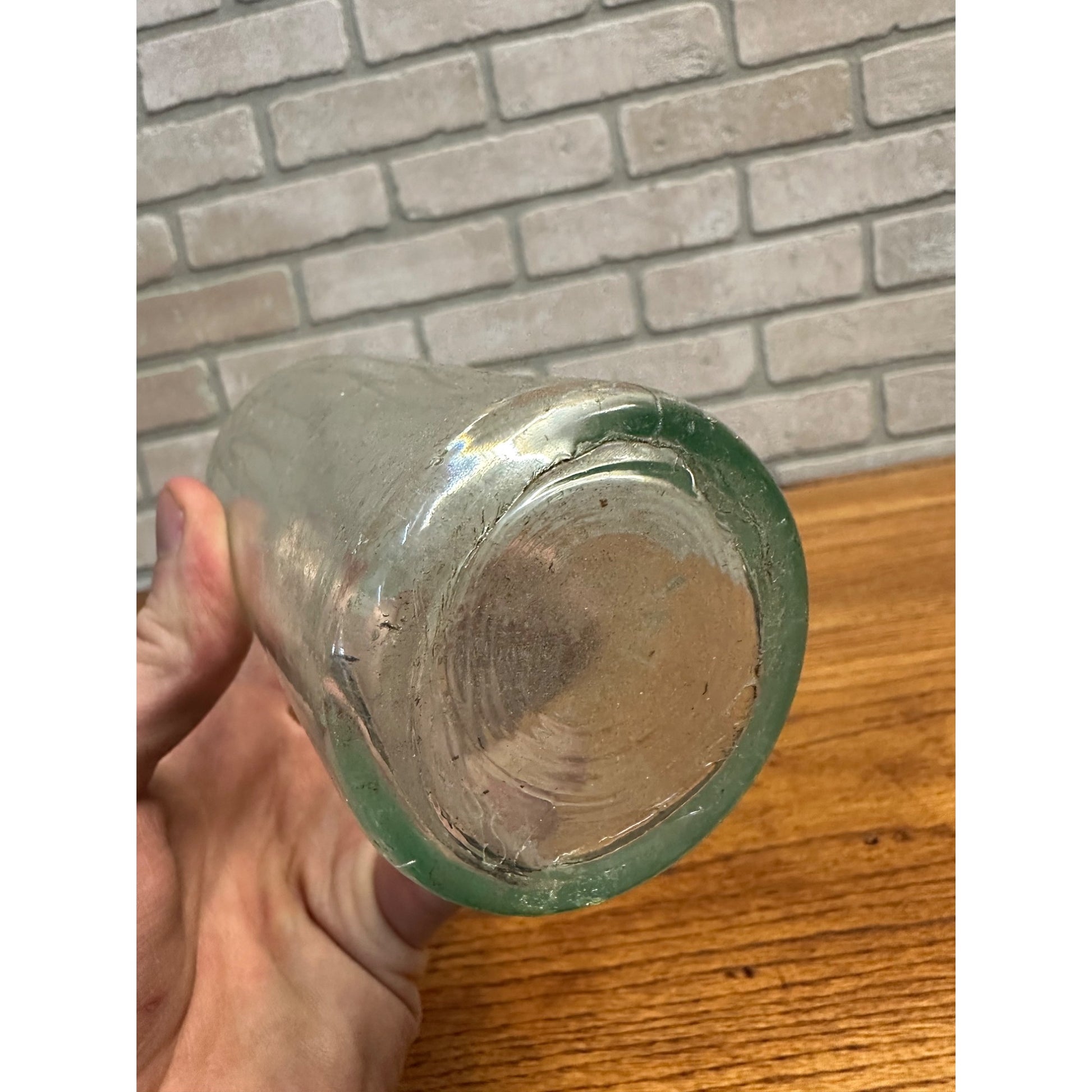 Vintage E. Porter Brewing Co. Joliet Beer Bottle Clear Aqua Embossed ILL Illinois