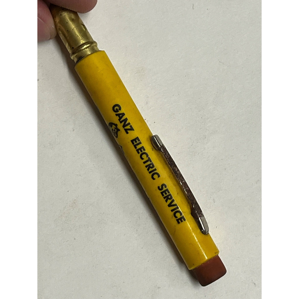 Vintage Servel Electric Dealer Advertising Bullet Pencil Ganz Service Waupun Wis