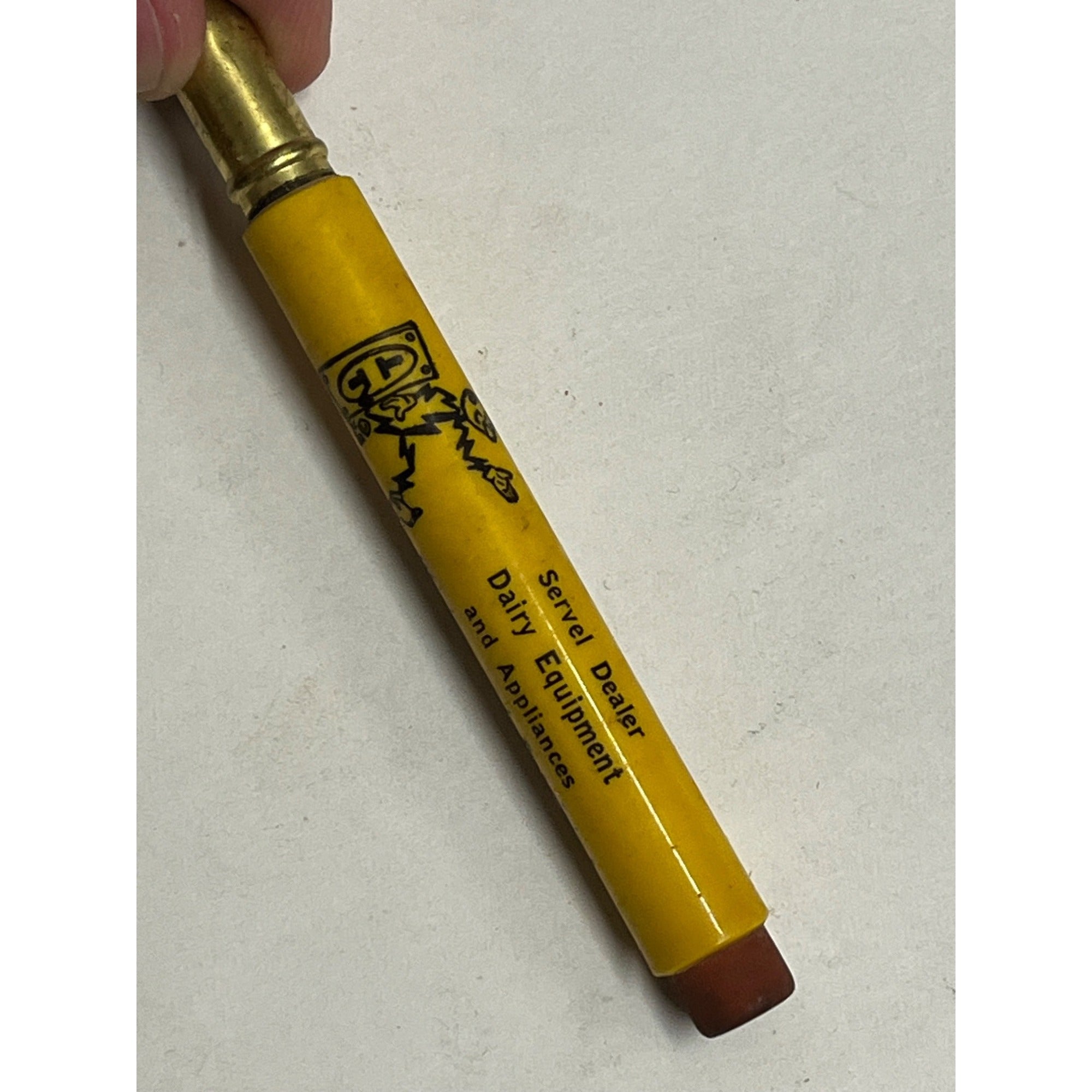 Vintage Servel Electric Dealer Advertising Bullet Pencil Ganz Service Waupun Wis