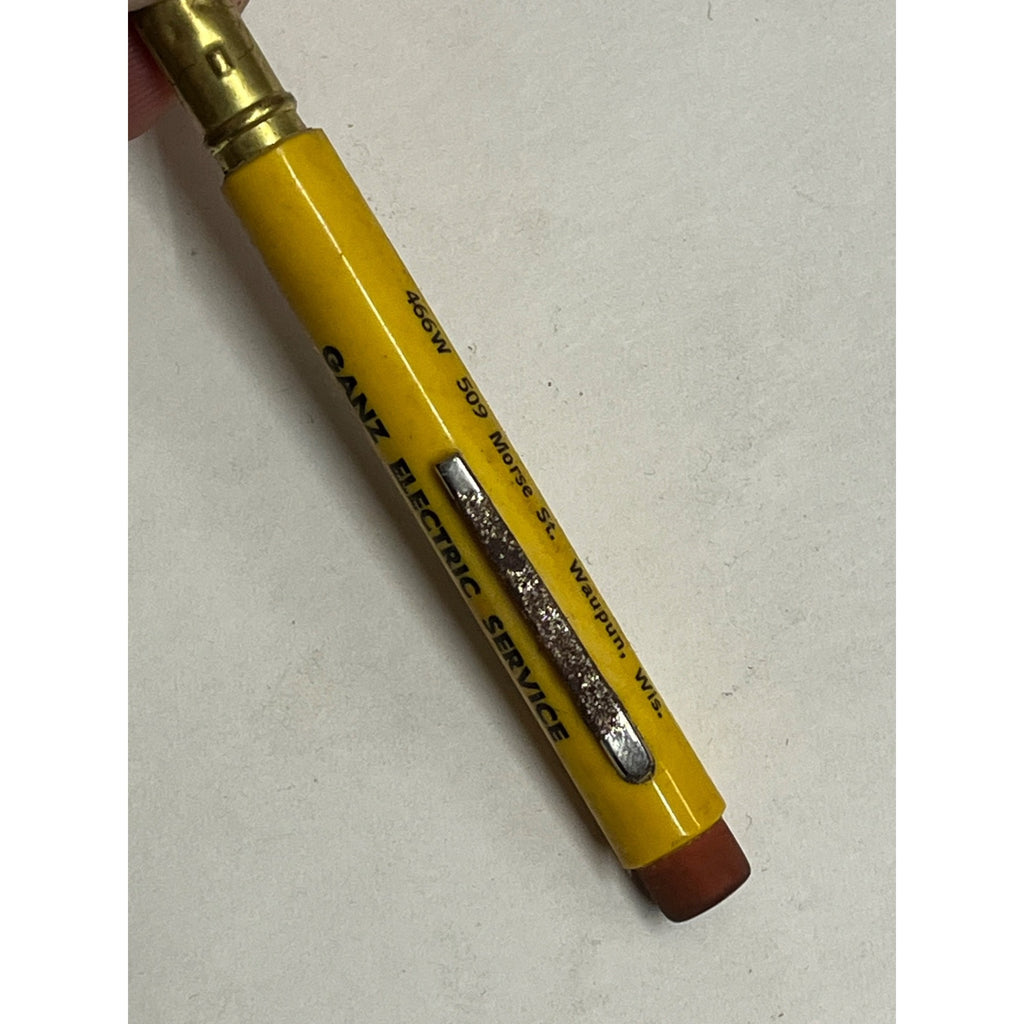 Vintage Servel Electric Dealer Advertising Bullet Pencil Ganz Service Waupun Wis