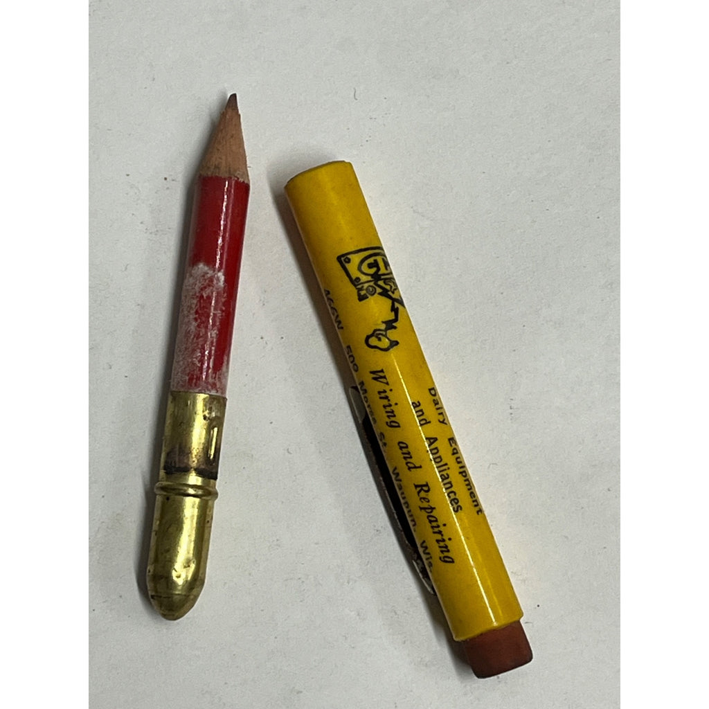 Vintage Servel Electric Dealer Advertising Bullet Pencil Ganz Service Waupun Wis