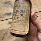 Antique Eli Lilly Cardamom Compound USP Tincture Bottle Pharmacy Drugstore Label