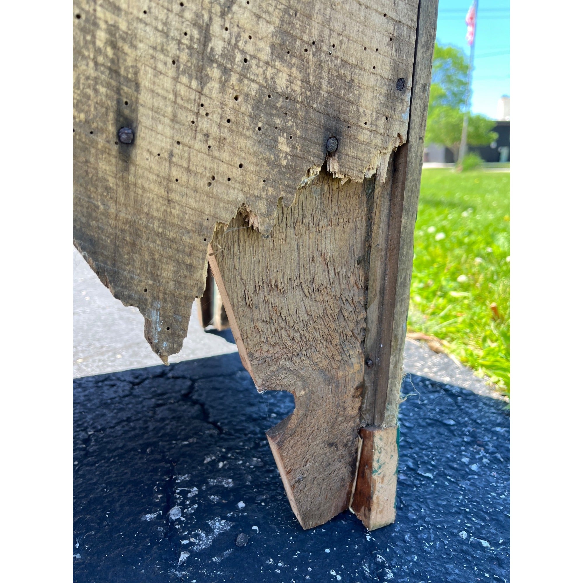 Antique Early American Primitive Teal Blue Green Paint Pierced Tin Panel Pie Safe