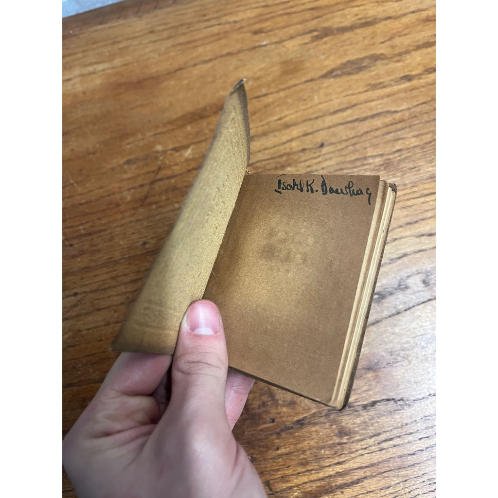 Antique Little Leather Library Book Edgar Allan Poe THE GOLD BUG