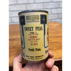 Vintage Iron Ridge Canning Co. Wisconsin Sweet Peas Can Label Wis WI