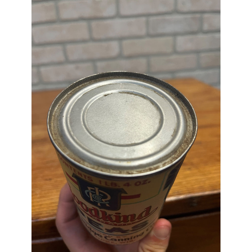 Vintage Iron Ridge Canning Co. Wisconsin Sweet Peas Can Label Wis WI