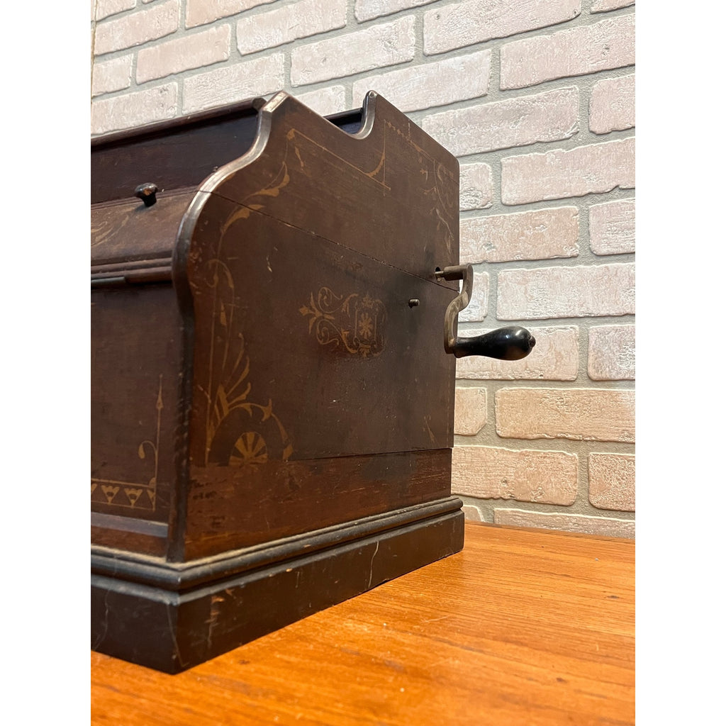 Antique c1880 Improved Celestina 20 Note Roller Organ Organette Tabletop  Works!
