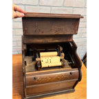 Antique c1880 Improved Celestina 20 Note Roller Organ Organette Tabletop  Works!