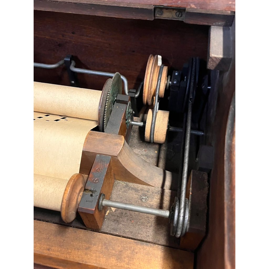 Antique c1880 Improved Celestina 20 Note Roller Organ Organette Tabletop  Works!