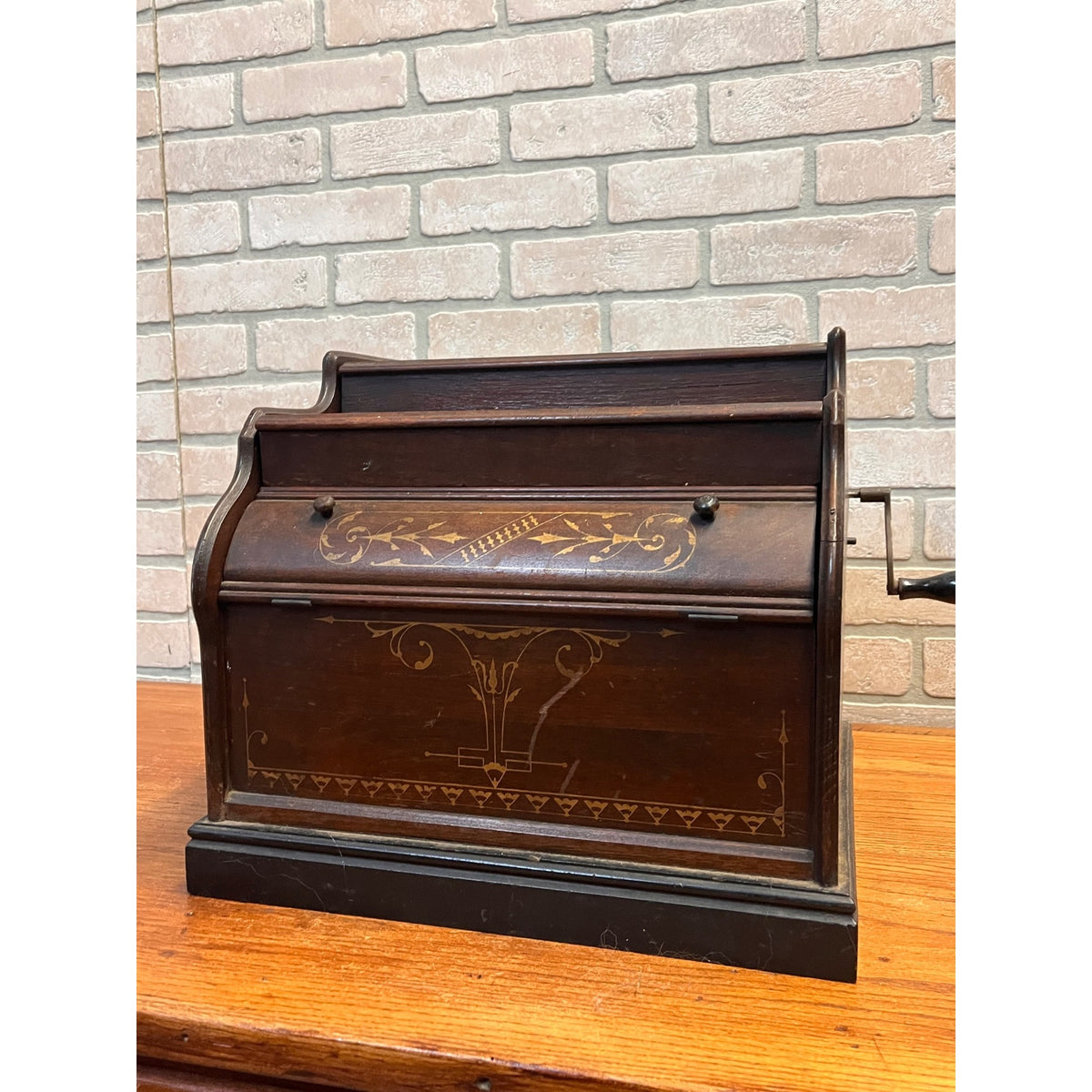 Antique c1880 Improved Celestina 20 Note Roller Organ Organette Tabletop  Works!