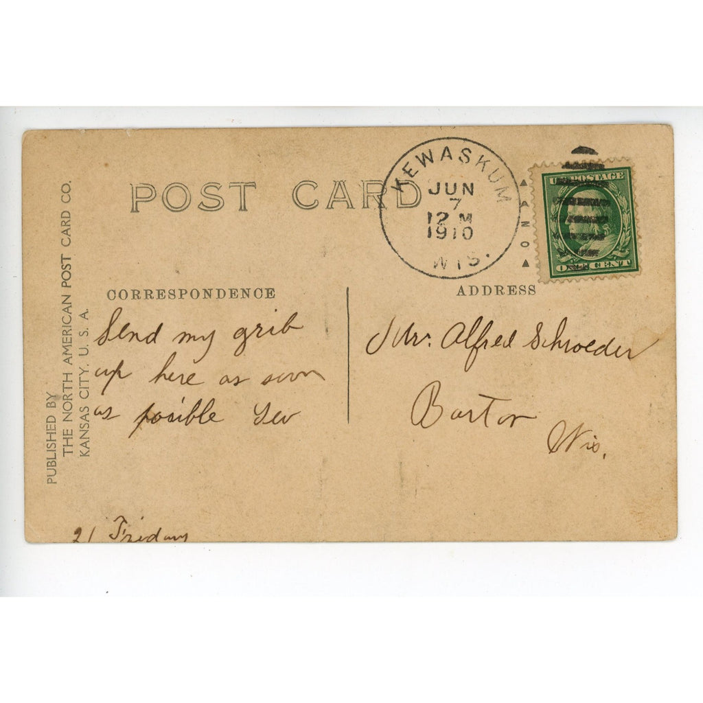 RPPC Postcard Humorous Hunting Salt on Tails Rabbit