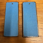 AAFA Antique Early 19th c. Primitive Wooden Cookie Butter Molds Man & Woman 1800s