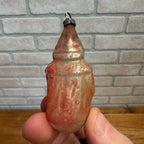 Antique 1920s Father Christmas Santa Claus Glass Ornament Early