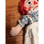 Vintage Raggedy Ann Plush Play Doll Toy 16" - Circa 1950s
