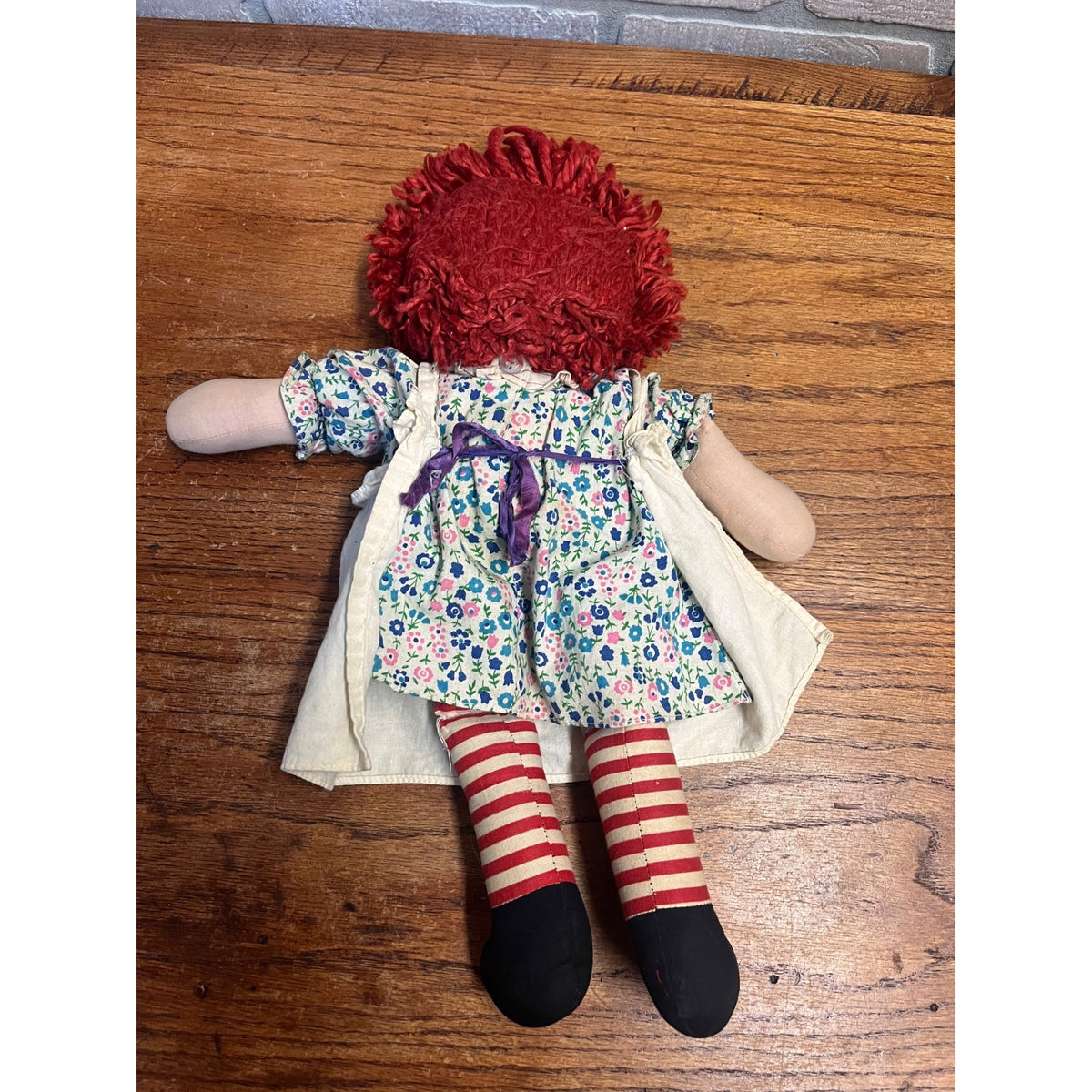 Vintage Raggedy Ann Plush Play Doll Toy 16" - Circa 1950s