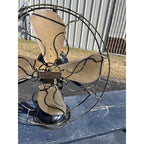 Antique 1914 Century model 154 Oscillating 16 in Electric Brass Fan
