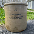 Antique 3 Gallon Hermann Milwaukee Wisconsin Stoneware Crock Salt Glaze