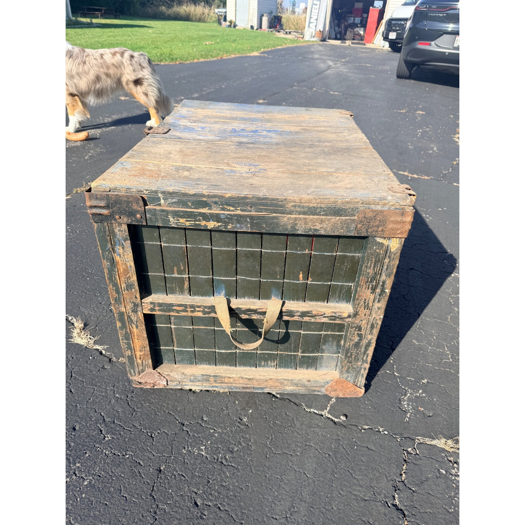 Vintage c1920s Roeker's Bakery Bread Crate Box Kilbourne Wisconsin Dells Advertising