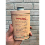 Vintage Cashmere Bouquet Talcum Powder Pink Tin Palmolive Tin
