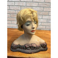 Antique 1920s Lamoureux Mannequin Store Display Bust Boudior Female Real Hair