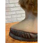 Antique 1920s Lamoureux Mannequin Store Display Bust Boudior Female Real Hair