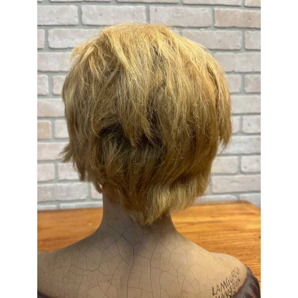 Antique 1920s Lamoureux Mannequin Store Display Bust Boudior Female Real Hair