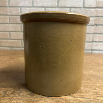 Vintage Red Wing Stoneware 1 Gallon Crock - Bottom Signed Late 1800s Salt Glaze