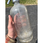 Rare Vintage Glass Seltzer Bottle Beaver Dam Bottling Co. Wisconsin