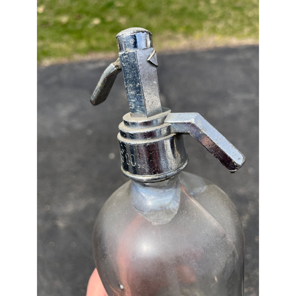 Rare Vintage Glass Seltzer Bottle Beaver Dam Bottling Co. Wisconsin