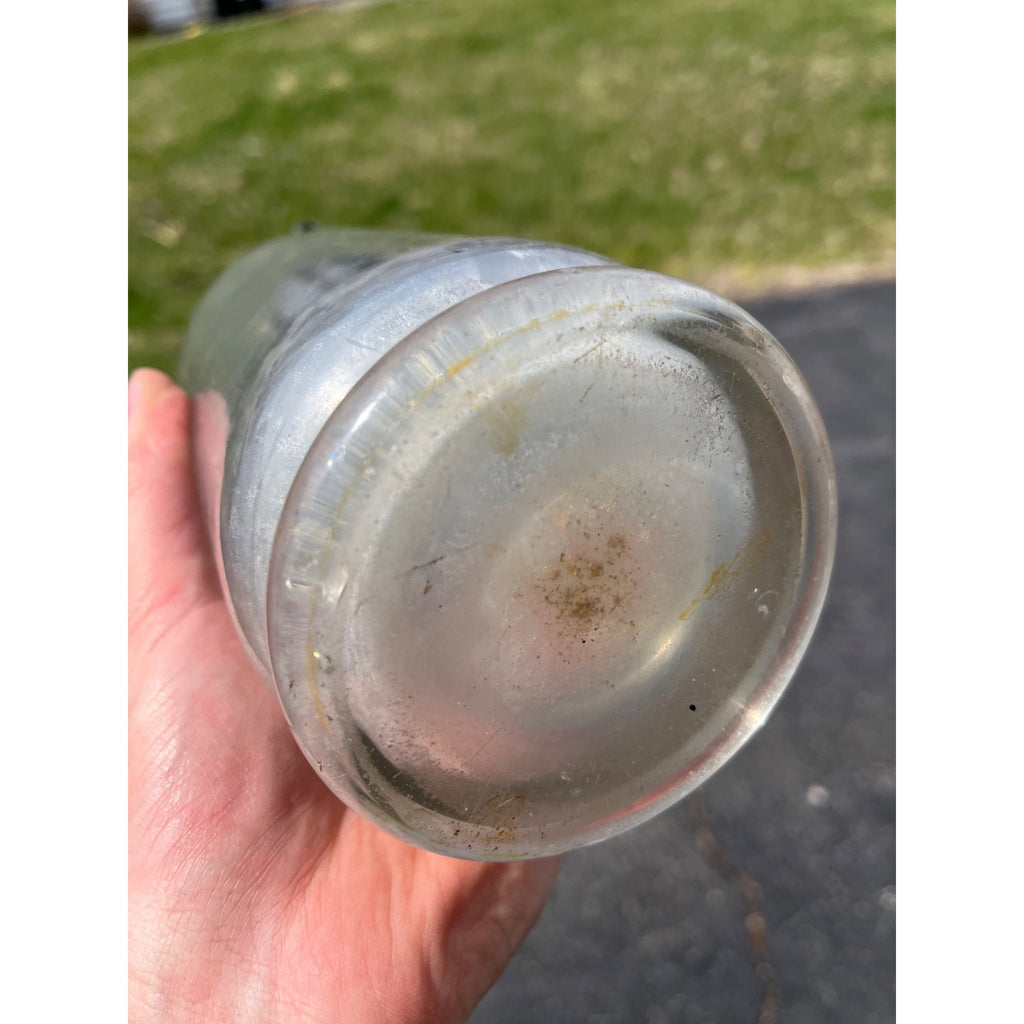 Rare Vintage Glass Seltzer Bottle Beaver Dam Bottling Co. Wisconsin